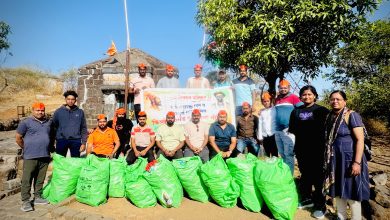 १ मे महाराष्ट्र दिननिमित्त राजे शिवराय प्रतिष्ठानच्या वतीने सिंहगडावर स्वच्छता मोहिम..