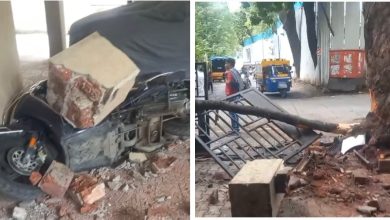 कोथरूडमध्ये अपार्टमेंटची सीमाभिंत तोडत भरधाव गाडी शिरली आत.. &nbsp; भीषण अपघातात झाले मोठे नुकसान