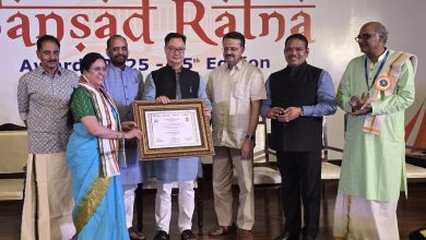 प्रा. डॉ. मेधा कुलकर्णी संसदरत्न पुरस्काराने सन्मानित- संसदेतील सर्वोत्तम कामगिरीसाठी केंद्रीय मंत्री किरण रिजिजू यांच्या हस्ते सन्मान