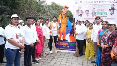 अमोल बालवडकर फाऊंडेशनच्या वतीने आयोजित ‘मिशन निर्मल’ स्वच्छता अभियानाचा मंत्री चंद्रकांत पाटील यांच्या हस्ते शुभारंभ