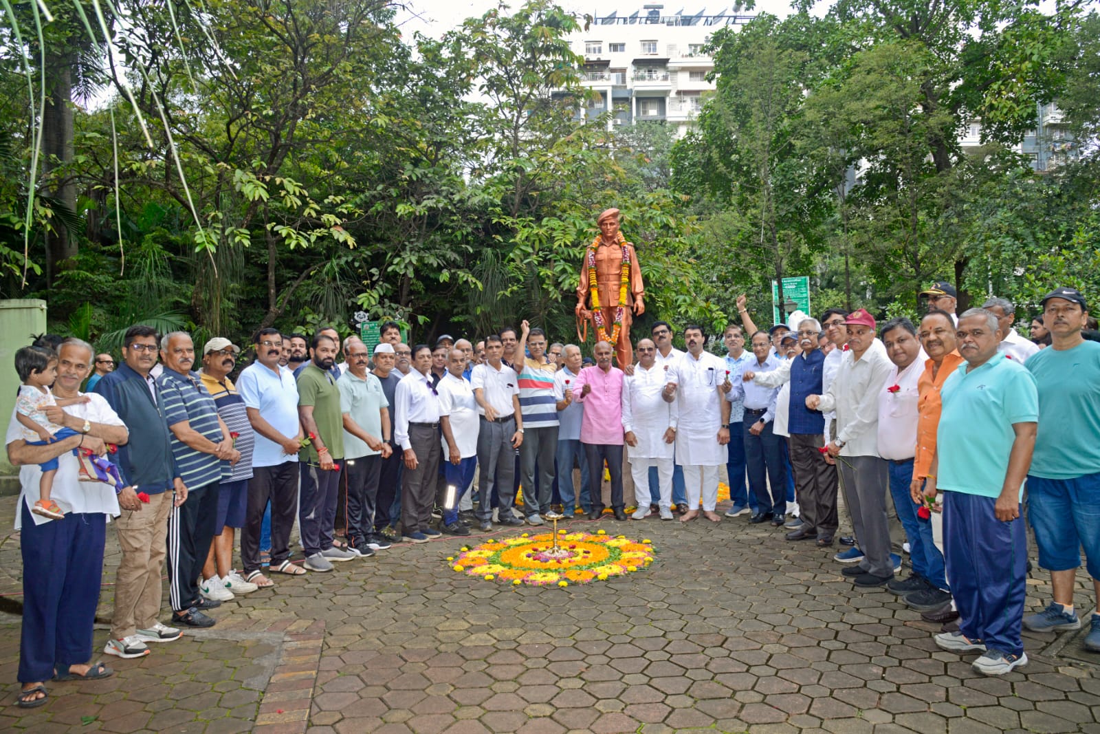 कर्वेनगरमध्ये शहिद मेजर प्रदिप ताथवडे यांची जयंती साजरी..