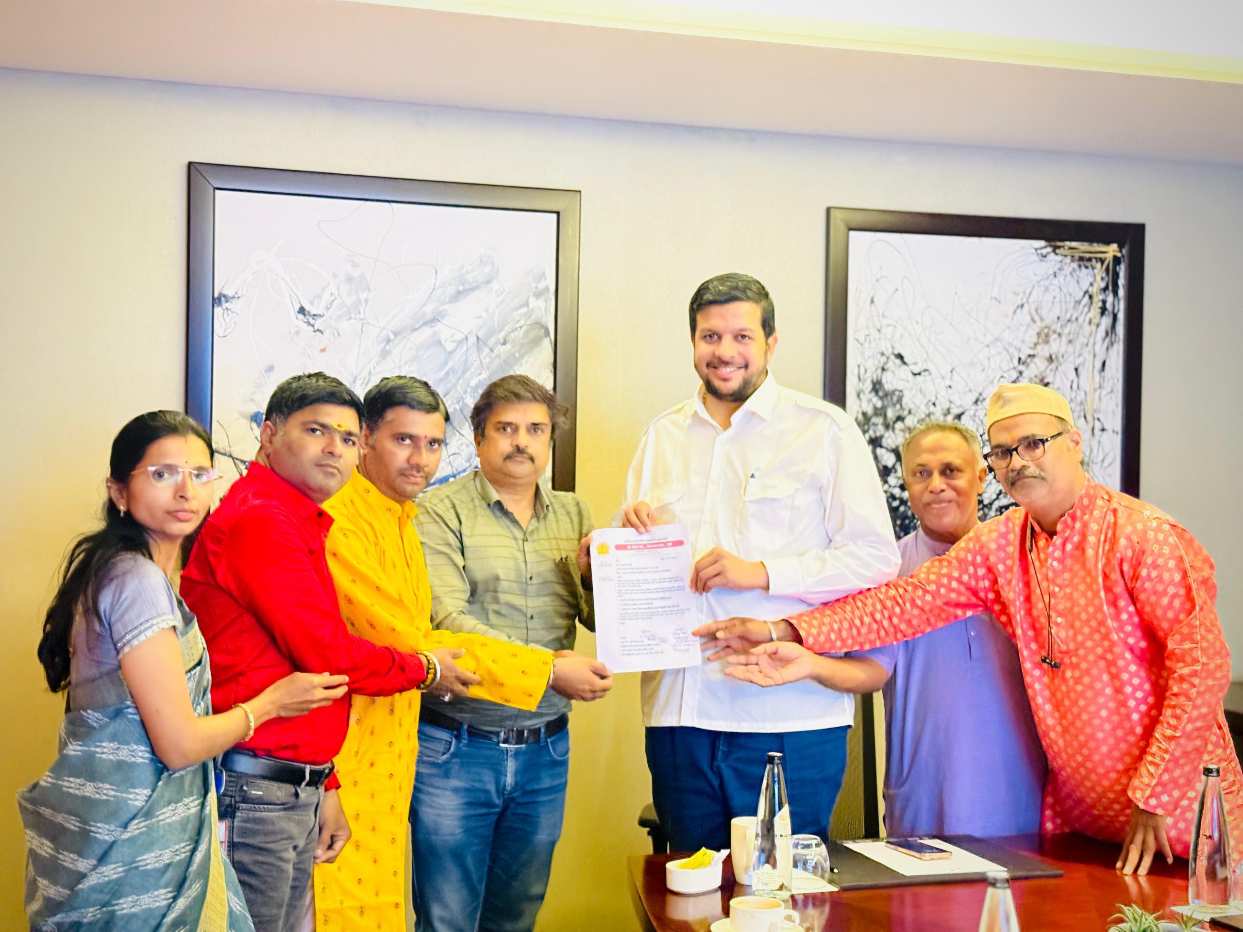 अखिल भारतीय ब्राह्मण महासंघ पुणे जिल्हा पुरोहित आघाडीची पुरोहितांना मासिक मानधन देण्याची मागणी..