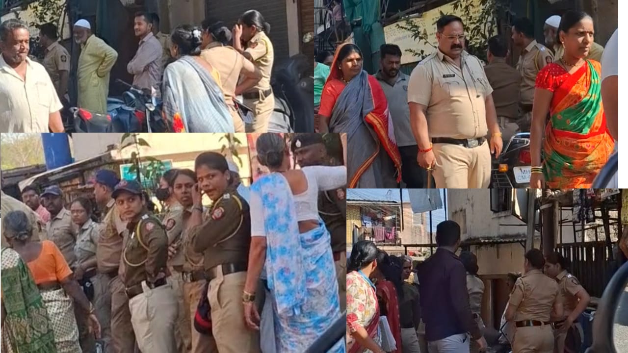 कर्वेनगरच्या वडार वस्ती, श्रमिक वसाहतीमध्ये एसआरए सर्व्हेदरम्यान वातावरण तंग.. गोंधळाची स्थिती