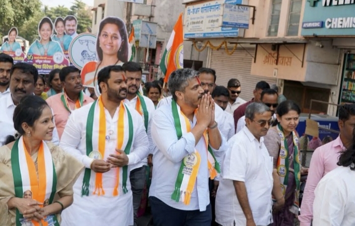 राष्ट्रवादी काँग्रेस शरद पवार पक्षाच्या एकनिष्ठ कार्यकर्त्या मनीषा विरेश शितोळे बहुमतांनी विजयी होणार – आमदार रोहीत पवार 