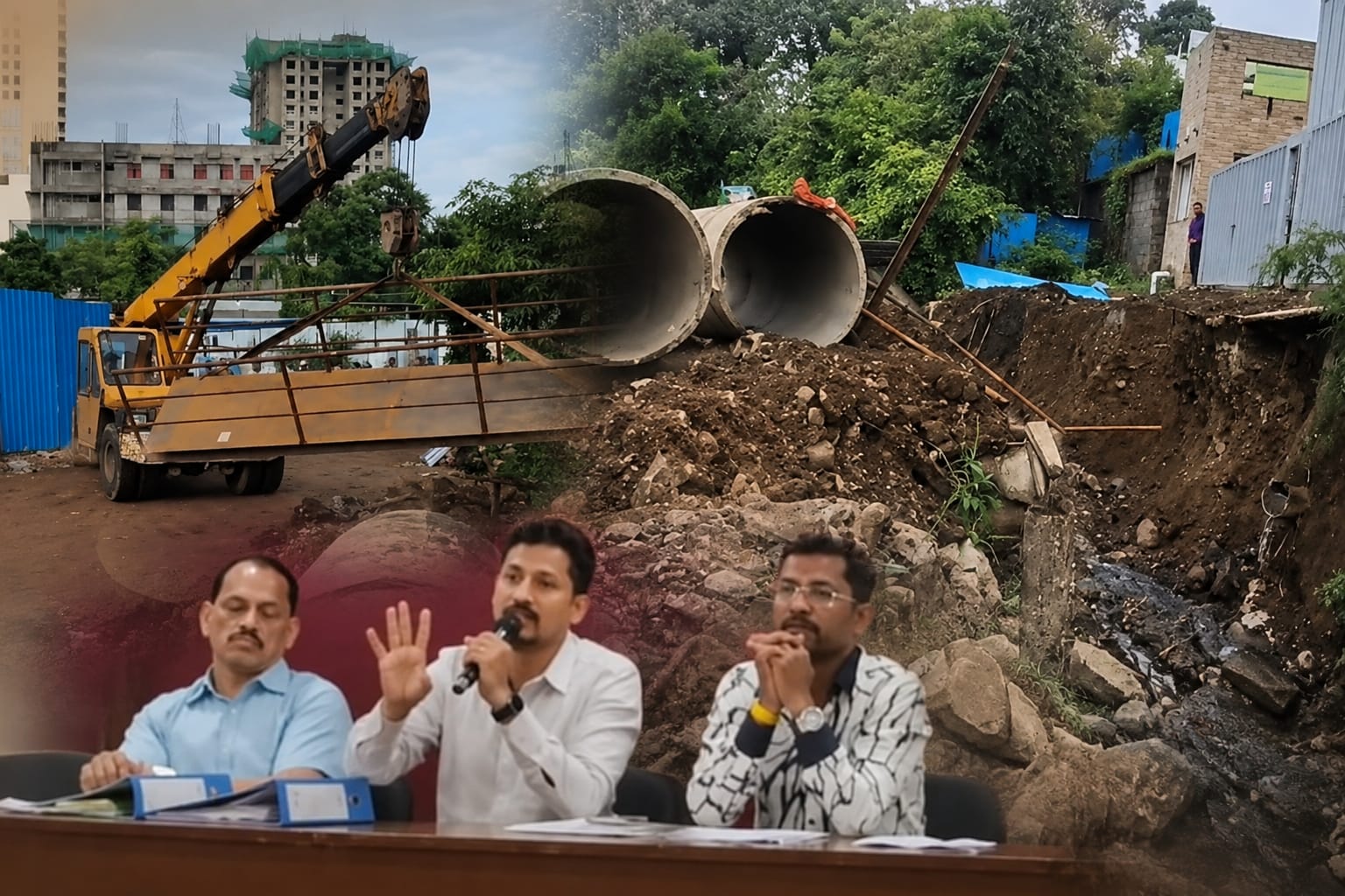 बावधन प्रकरण.. बिल्डरसाठी नाल्यावर पूल आणि पालिका अधिकाऱ्यांची भूमिका वादाच्या भोवऱ्यात