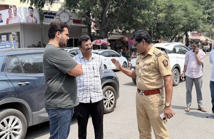 नगरसेवक अमोल बालवडकर यांच्या पाठपुराव्याला यश;बाणेर-बालेवाडी मुख्य चौकांमध्ये वाहतुक कोंडीतुन मिळणार नागरिकांना दिलासा 